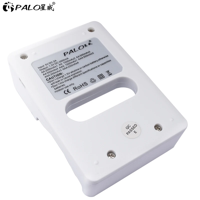 Intelligent LCD Display AA / AAA Battery Charger For Ni-Cd Ni-Mh Rechargeable Batteries USB Input