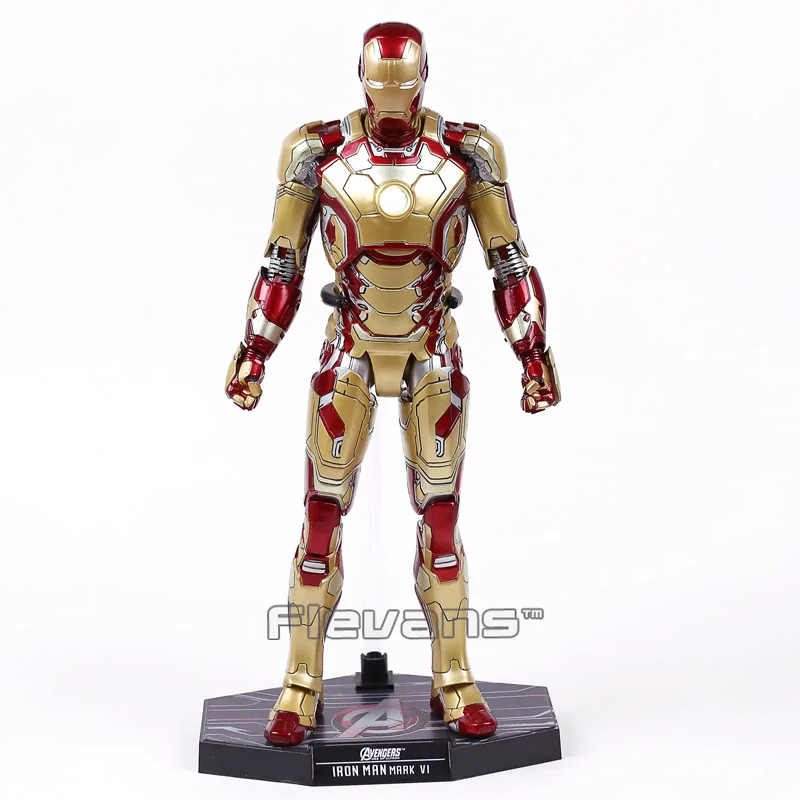 

Hot Toys Iron Man Mark XLII MK42 with LED Light 1/6th Scale Action Figure Collectible Model Toy
