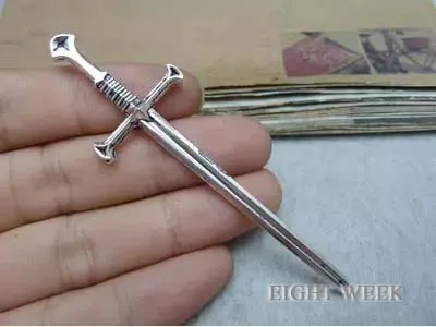 

Zinc alloy pendant jewelry accessories diy handmade material charms sword of 25 x88mm
