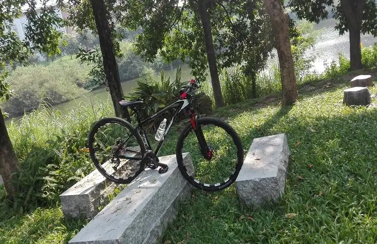 Discount Kalosse 19inch Bike tires  air fork  Hydraulic brakes  bike  29er   29*19 inch  bicicleta mountain bike   29er  24/27/30 speed 3