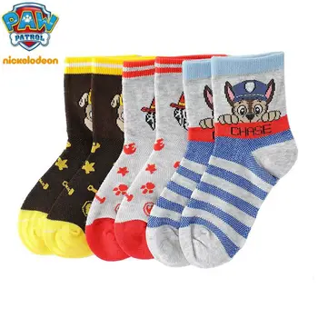 

1Pairs High Quality Genuine Paw Patrol Baby kids Socks spring autumn Cotton chase skye children's sock for 3-9 years toy gift