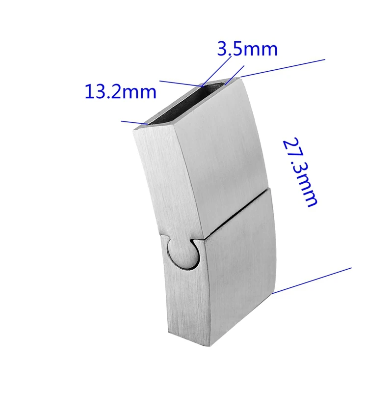1-5 шт нержавеющая сталь простой магнитный замок застежка для кожаных браслетов DIY ювелирных изделий матовый/глянцевый высокое качество - Цвет: B93244