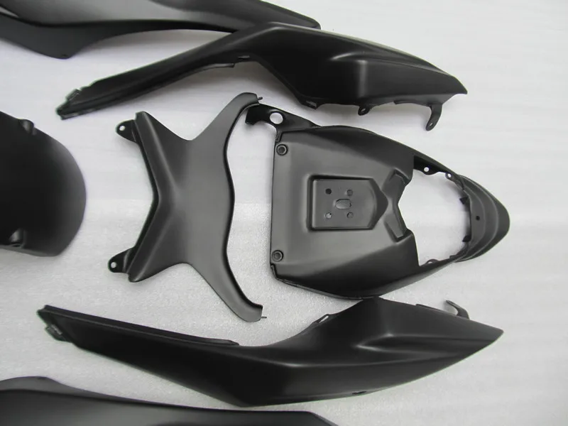 Мотоциклетный вставной обтекатель комплект для KAWASAKI Ninja ZX6R 636 09 10 11 12 ZX 6R 2009 2010 2012 все матовые черные обтекатели комплект+ подарки KL02