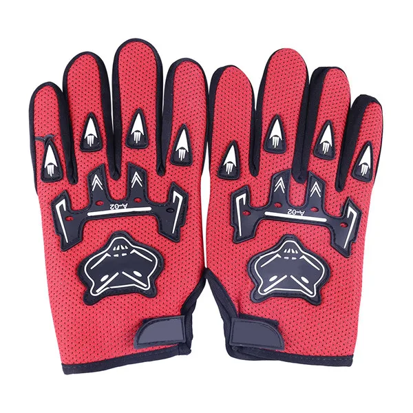 1 пара перчаток на полный палец, перчатки для гоночного мотоцикла, велосипедные перчатки для горного велосипеда, перчатки для верховой езды, черные, красные спортивные аксессуары# sx - Цвет: Red