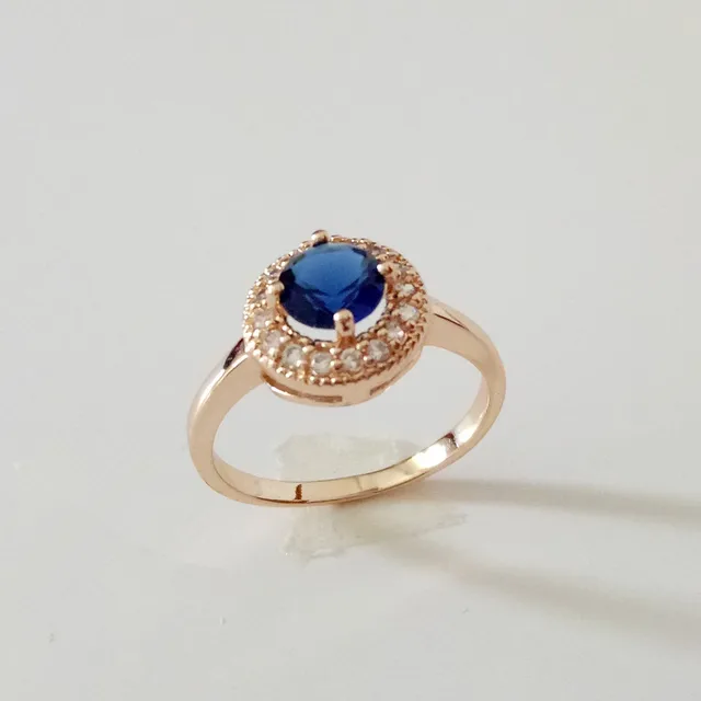 Luxury Wedding Jewelry Women Rings Trendy Rose Gold Luxury Wedding Jewelry Women Rings Trendy Rose Gold Colorjewellery Round Shape Engagement Ring Designs For