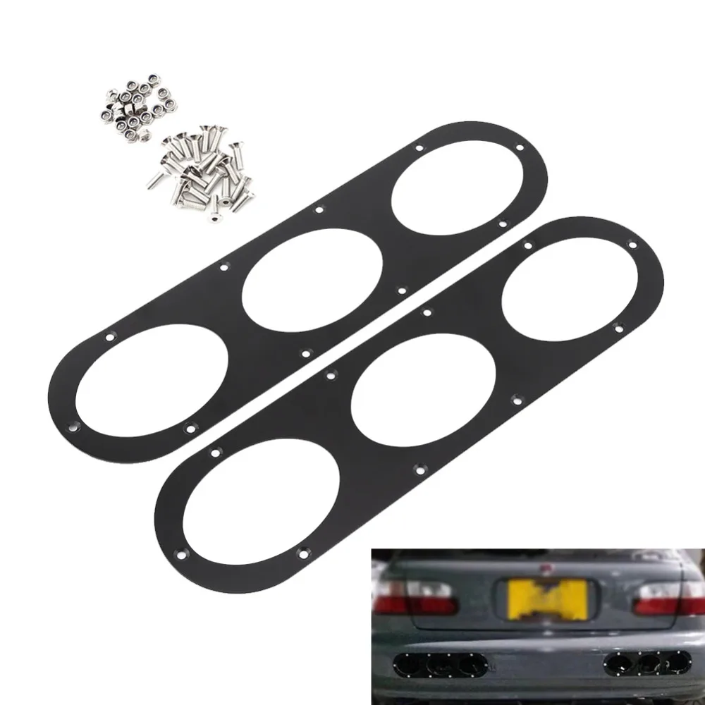 VGEBY 1 Pair Bumper Diffuser Universal Aluminium Alloy Rear Bumper Race