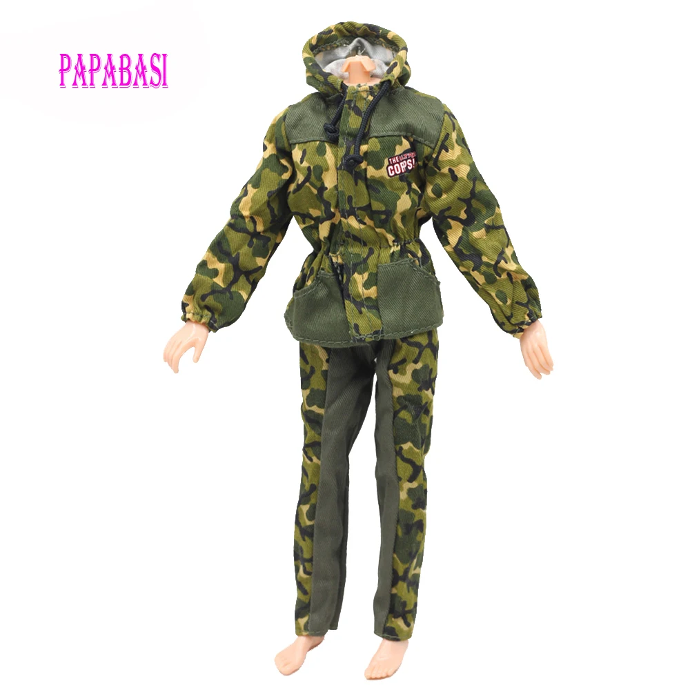 

Original Doll Prince Clothes Partisan Combat Uniform Outfit For Barbie Boy Male Ken Doll For Lanard 1/6 Soldier Best Gift