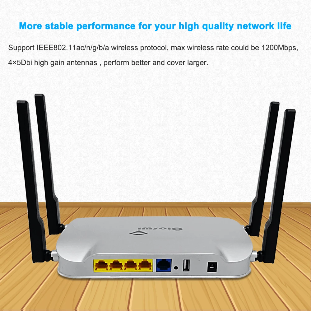 Cioswi wifi роутер высокого Мощность 1200 гигабитный wi-fi repeater 5 ГГц 802.11ac точка доступа Мобильный роутер wi-fi Openwrt Системы