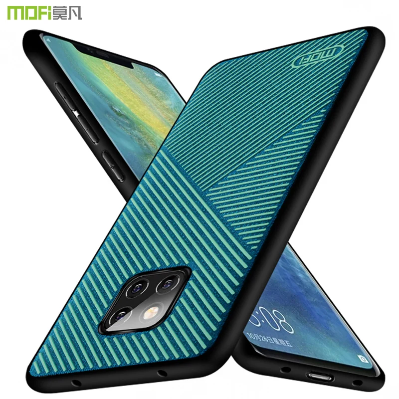 Чехол для Huawei Mate 20 Pro чехол MOFi задняя крышка 20Pro жидкий силиконовый Полосатый с