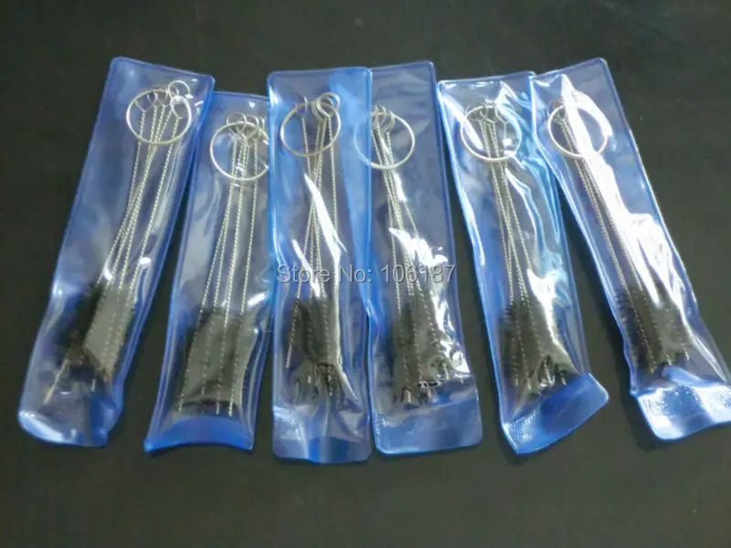 

20Packs Tattoo Cleaning Brush Kit Tip Black Tattoo Tips Brush For Tube Machine Grip Airbrush Spray Gun Free Shipping