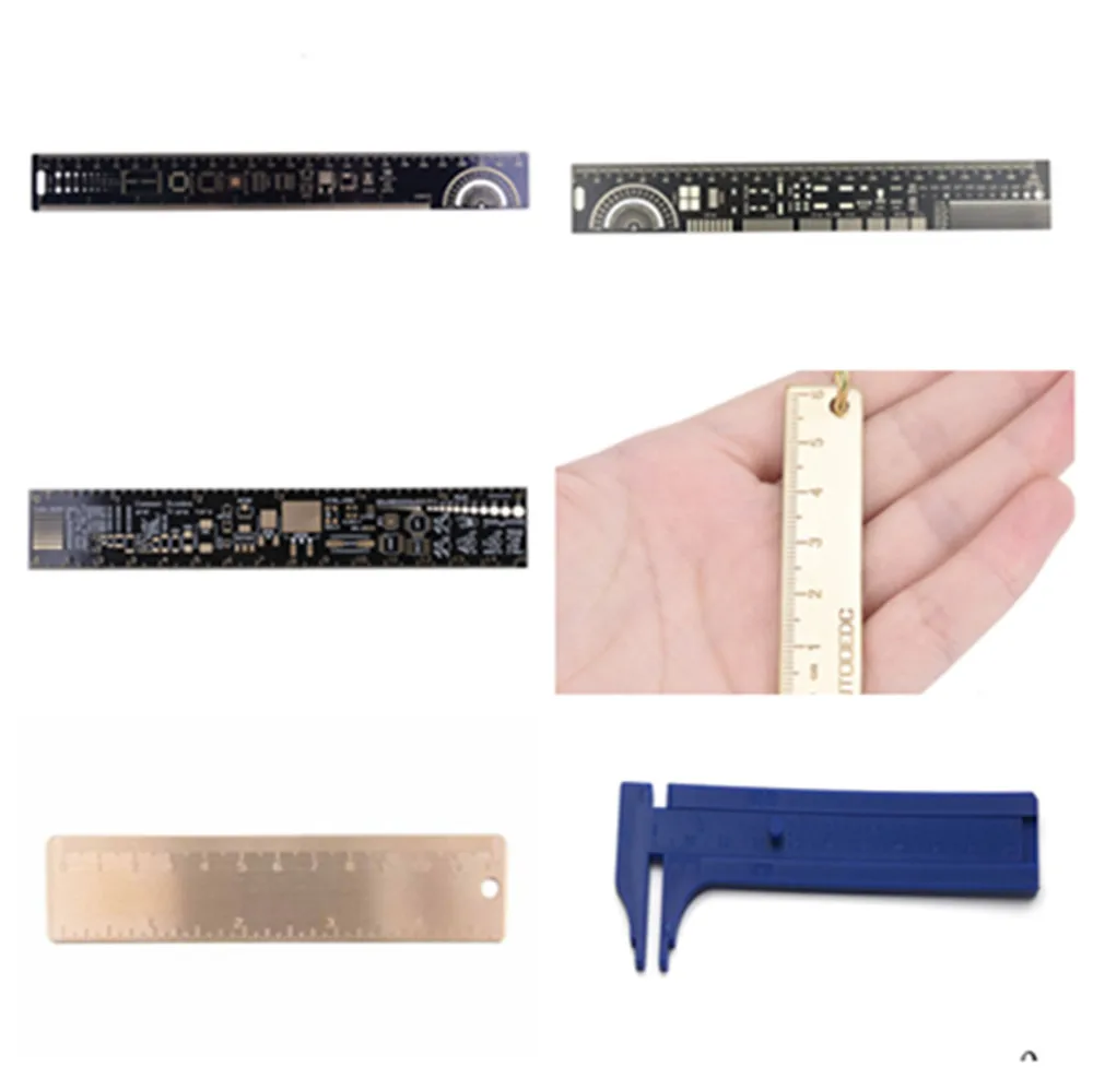 

Multi Styles PCB Ruler For Electronic Engineers For Geeks Makers For Arduino Fans PCB Reference Ruler Packaging Units Gauges