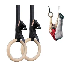 28 мм деревянные упражнения фитнес гимнастические кольца для тренажерного зала упражнения Кроссфит подтягивания мышц Ups