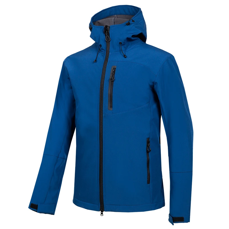 Mens Waterproof Windproof Breathable FLEECE LINED Lined Hooded SOFTSHELL Jacket