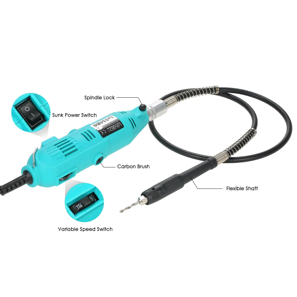 228pcs Mini Drill Electric Rotary Drill Grinder