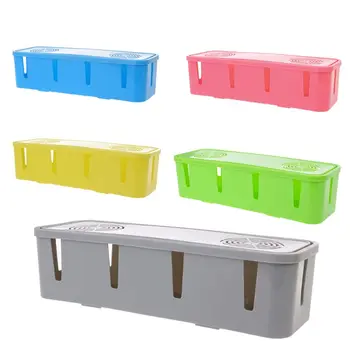 

Power Strip Storage Box Cable Wire Collection Socket Containers Hub Table Desktop Organizer 10 Holes Ventilation