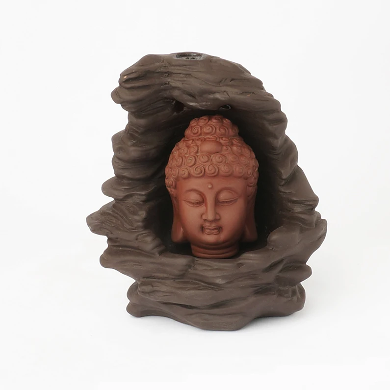 

2019 Backflow Incense Burner Home Decor Ceramic Smoke Backflow Incense Stick Holder Censer + 20Pcs Incense Cones