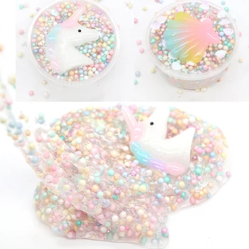 

60ml Clay Slime DIY Clear Slime Toys Mud Mixing Cloud Fluffy Floam Slime Putty Scented Stress Clay Sludge Toy For Christmas Gift