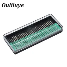 30 шт. 2,35 мм мини-сверла алмазные боры шлифовальные круги абразивный хвостовик дерево Камень Гравировка для Dremel Аксессуары для электроинструментов