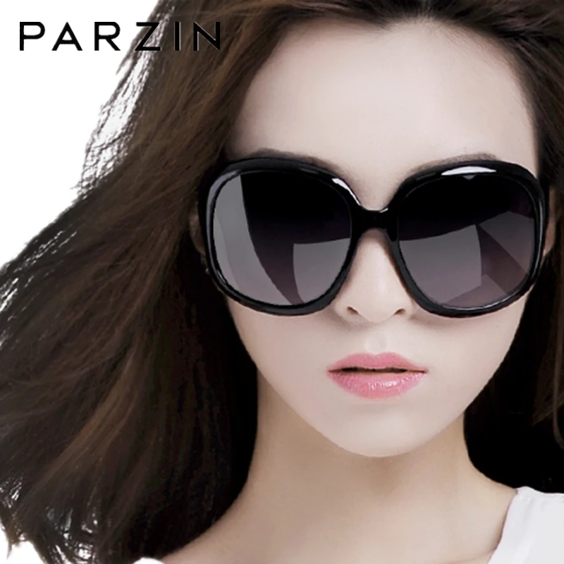 

PARZIN Sunglasses Women Brand Designer Elegant Big Frame Polarized Female Sun Glasses UV 400 Ladies Shades With Case