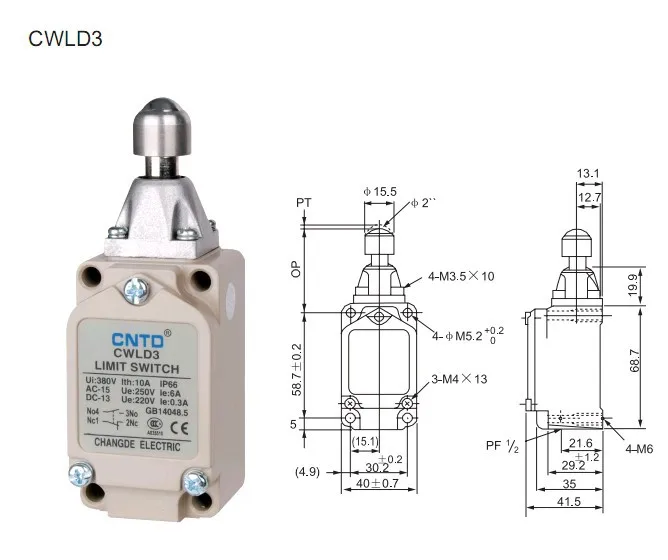 2 шт./лот высокое качество CNTD CWLD3 концевой переключатель/микро-переключатель, сильный алюминиевый литой внешний корпус