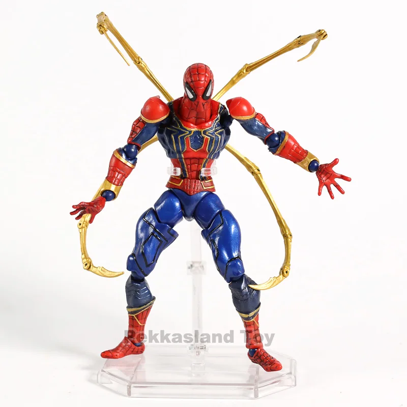 Аниме X men Amazing yamaguchi revoltech Железный Человек паук ПВХ фигурка модель человека паука