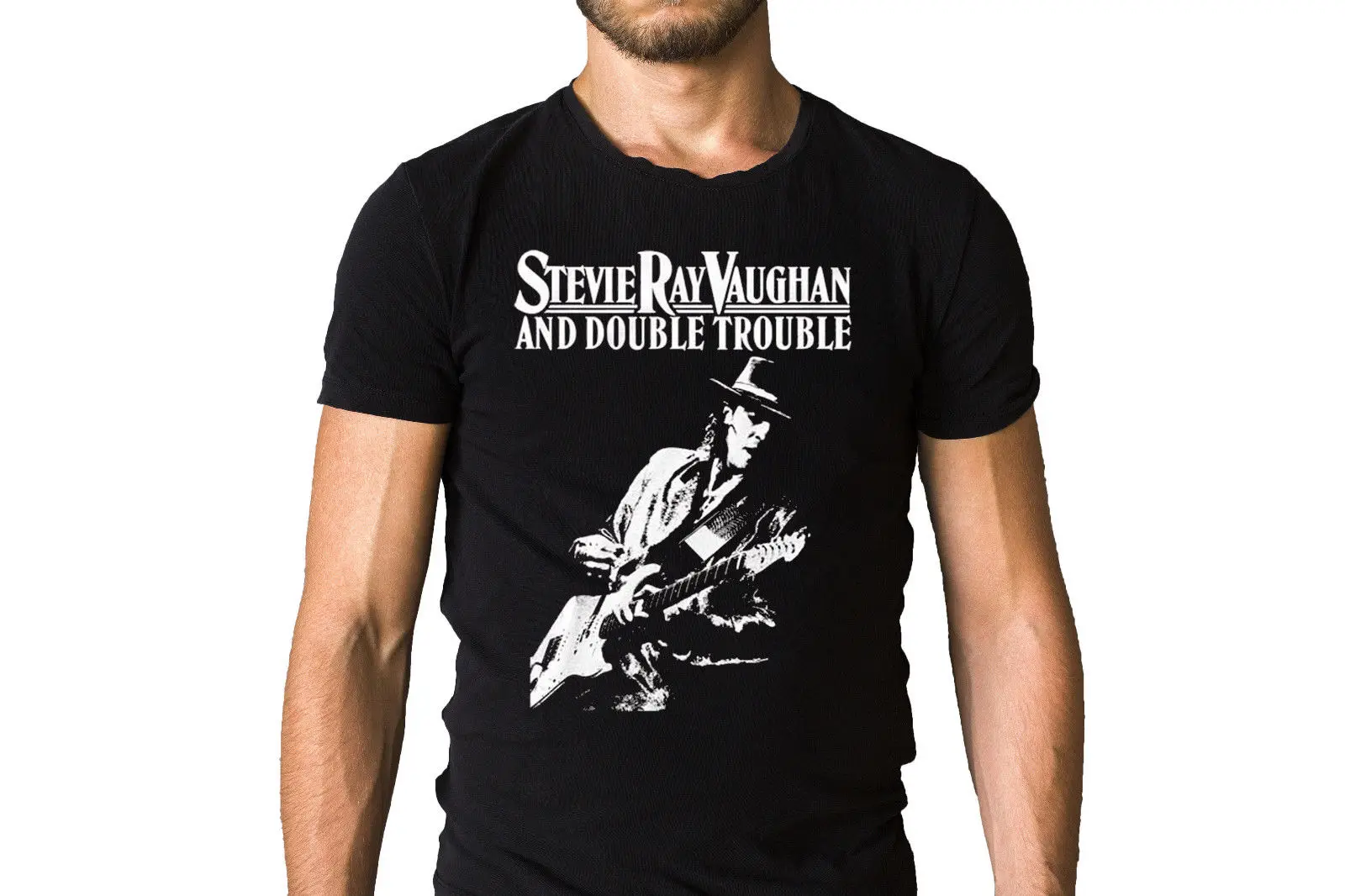 Stevie Ray Vaughan и Double Trouble футболка | Мужская одежда