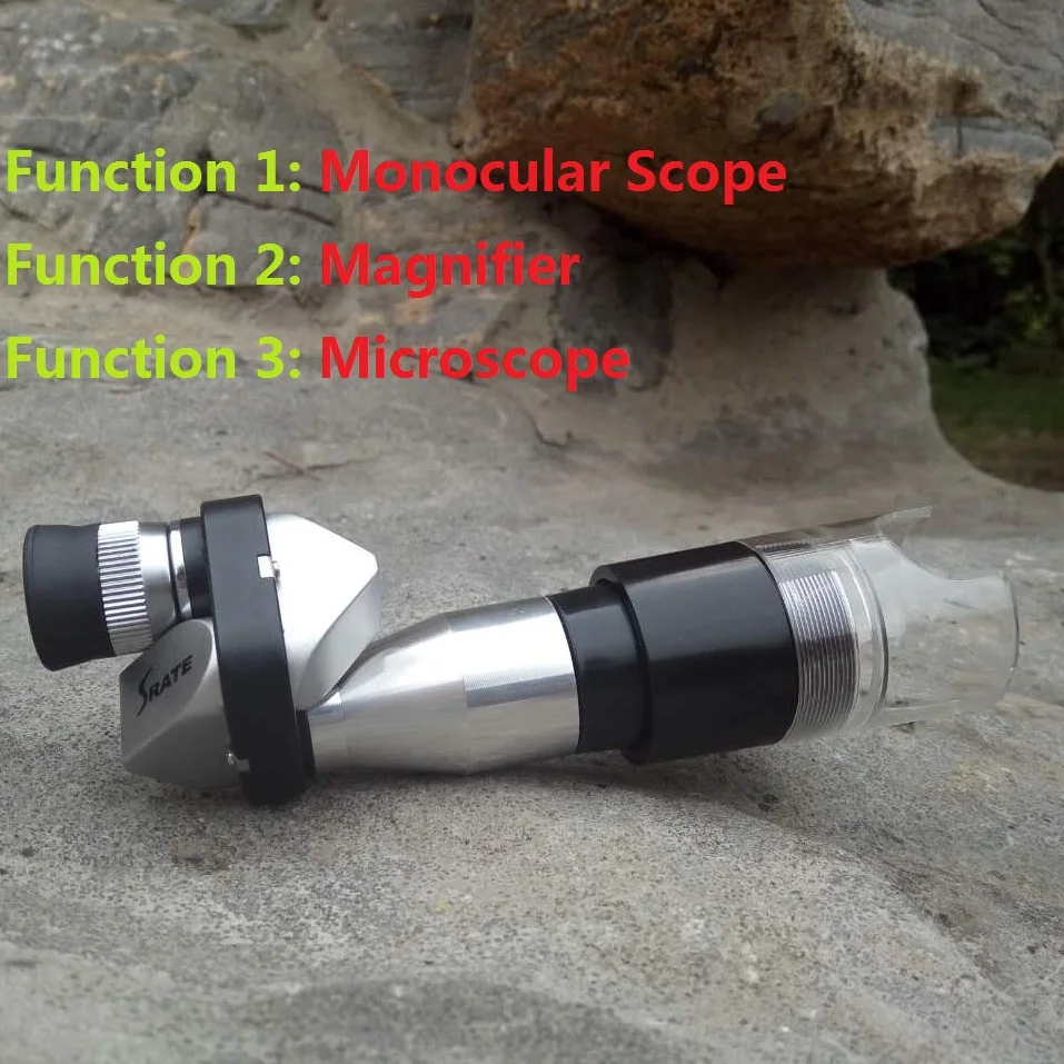 NEW Mini 8X20 Silver Metal Pocket Monocular Eyepiece with 4X Magnifier 30X Microscope Fully Coated for Hiking Climbing Travel NEW Mini 8X20 Silver Metal Pocket Monocular Eyepiece with 4X Magnifier 30X Microscope Fully Coated for Hiking Climbing Travel