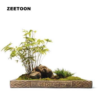 

Japanese Vintage Coarse Pottery Flowers Pots Calamus Ceramic Moss Pots Tabletop Ornament Kung Fu Tea Set Tea Tray Teapot Holder