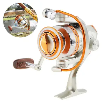 

500 Series 12 Ball Bearing 5.2:1 Mini Fishing Reel Saltwater Freshwater Spinning Wheel with Metal Line Cup & Handle