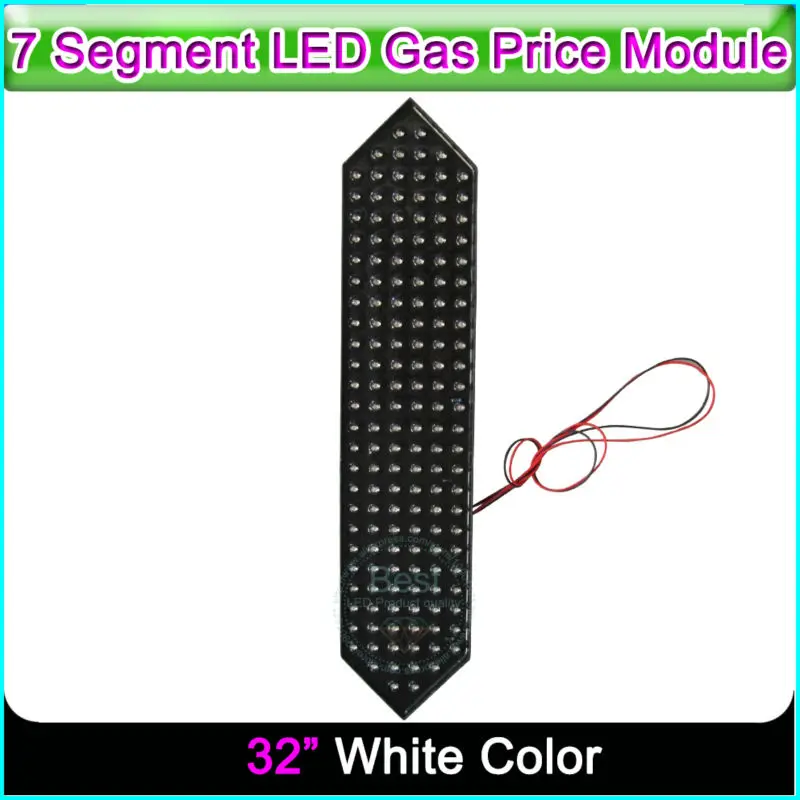 

32" White Color LED Oil Price Fuel Station Price Sign LED Display High Brightness Factory Price