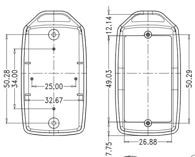 szomk small plastic enclosure for electronics project remote control plastic junction box instrument housing for electronics plastic casing (44)