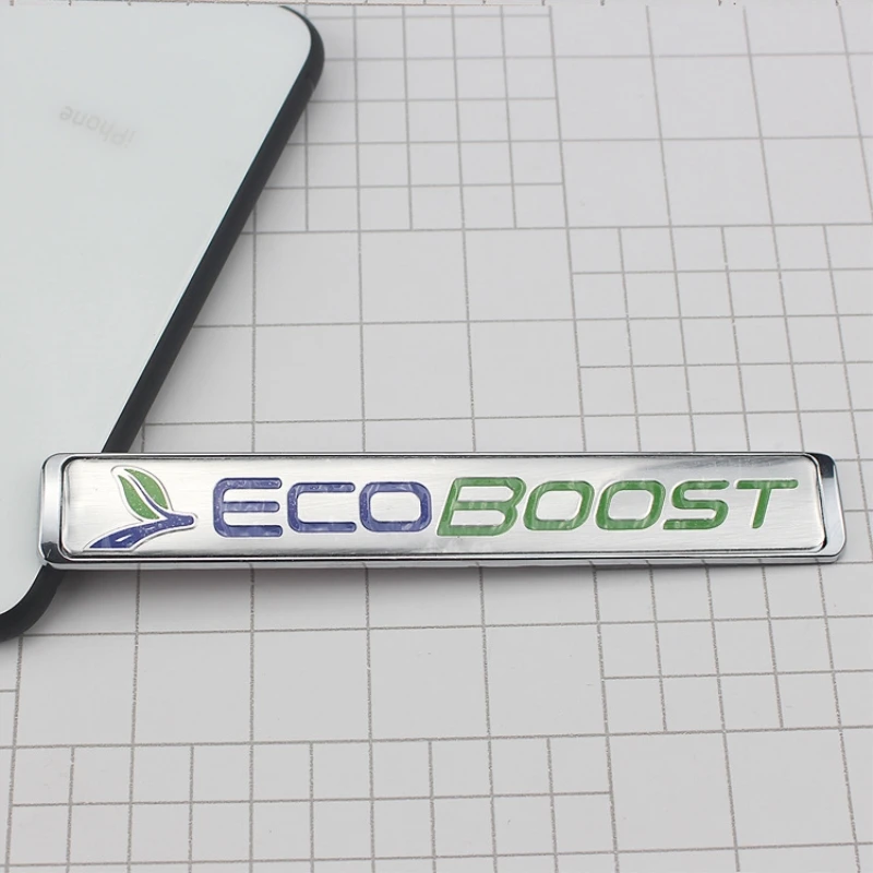 1 шт. Знак Эмблемы ECOBOOST из нержавеющей стали наклейка на автомобиль задняя