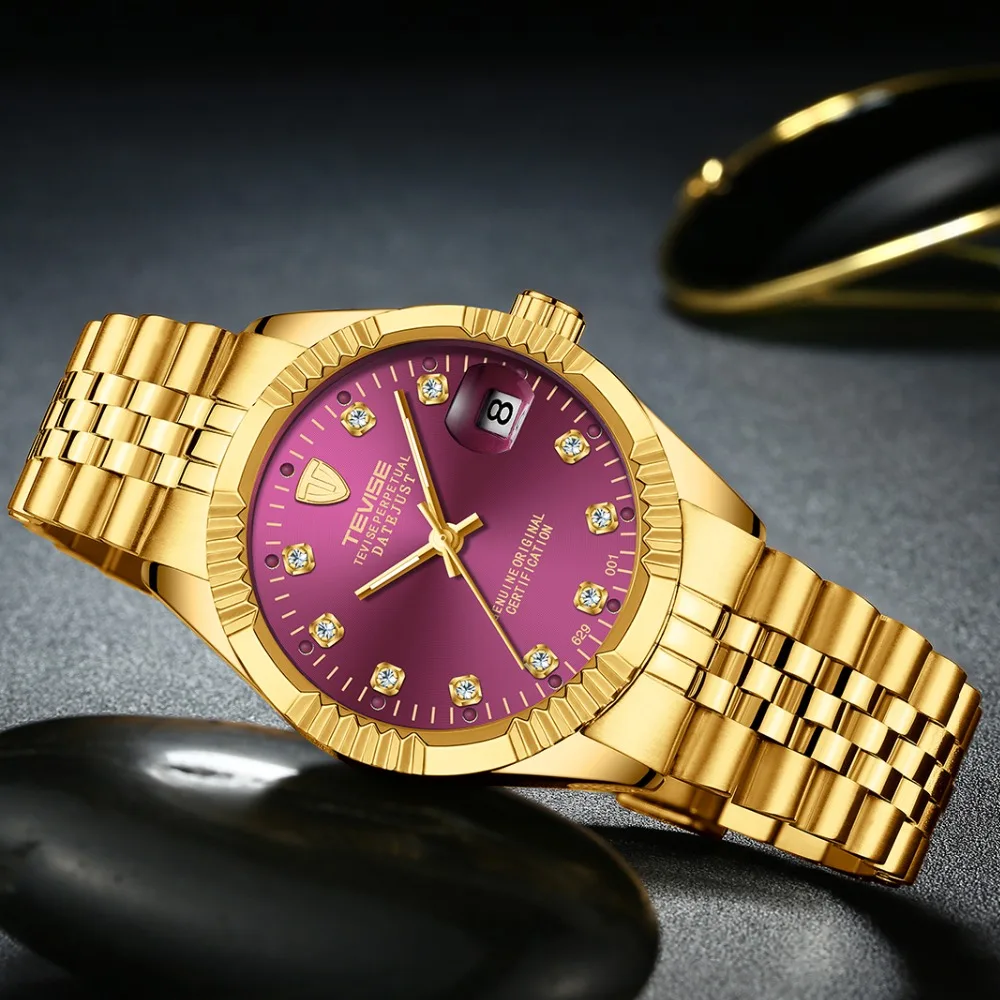 Tevise Brand Mechanical Watches Automatic Men Mechanical Self Full Stainless Steel Luxury Gold Silver Auto Date Wristwatches 629 Tevise Brand Mechanical Watches Automatic Men Mechanical Self Full Stainless Steel Luxury Gold Silver Auto Date Wristwatches 629