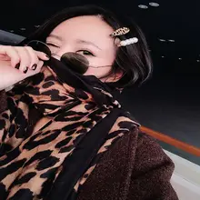 Новое поступление 4 шт Модные металлические имитирующие заколки для волос с жемчугом для женщин аксессуары для волос заколки в виде леопарда подарки