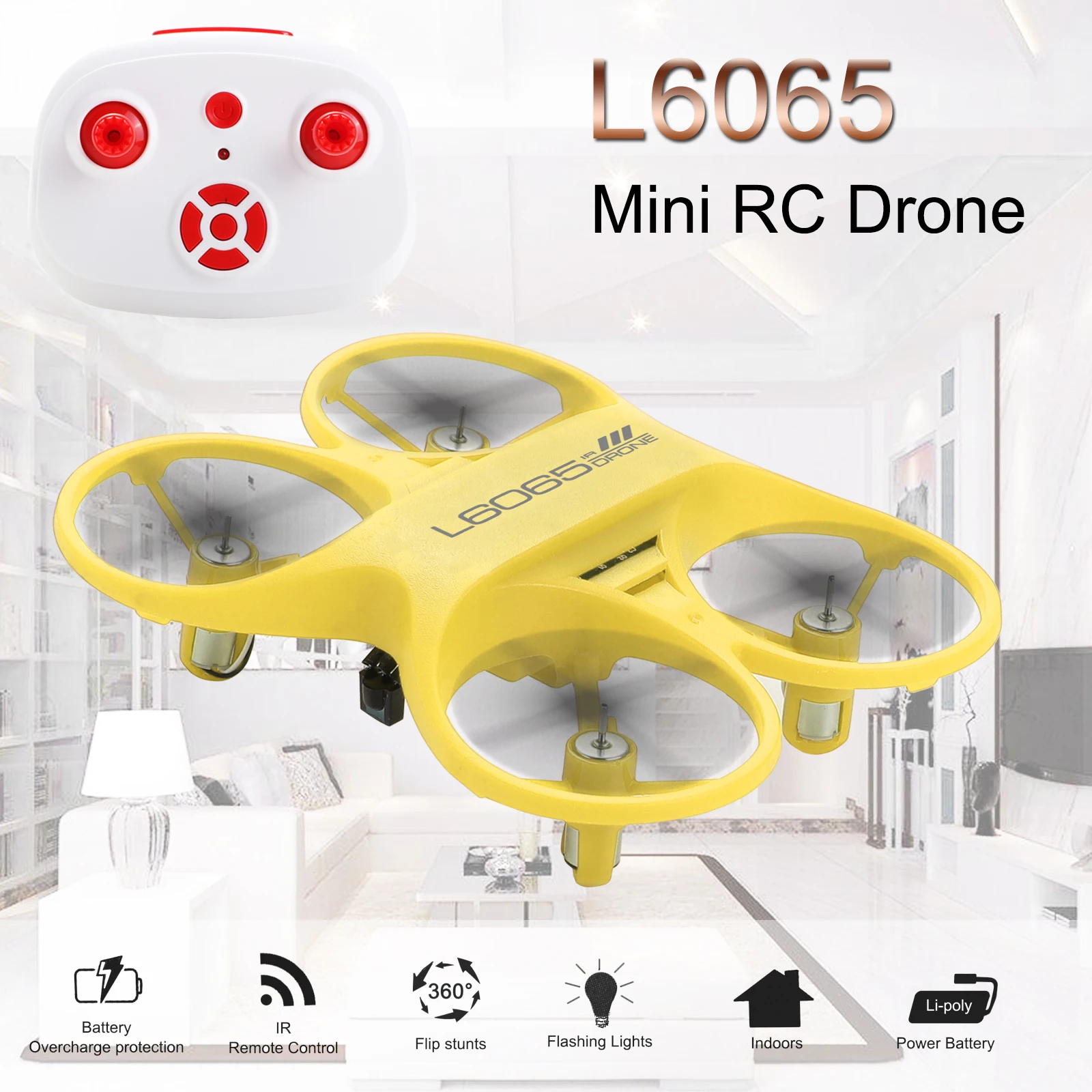 

Infrared RC Quadcopter Drone 2.4GHz Aircraft with LED Light Mini Rc Drone Birthday Gift for Children boys
