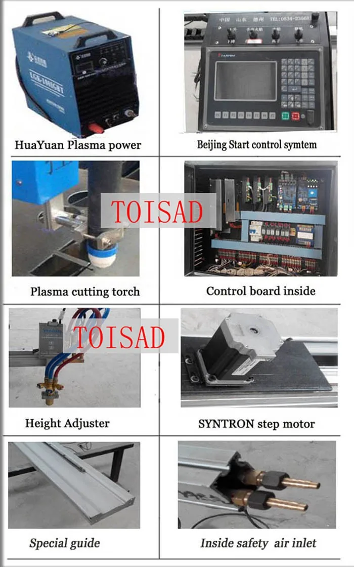 CNC Portable1010 плазменный резак с автоматическое сокращение стальной Режущий инструмент для домашнего использования+ 63A Питание