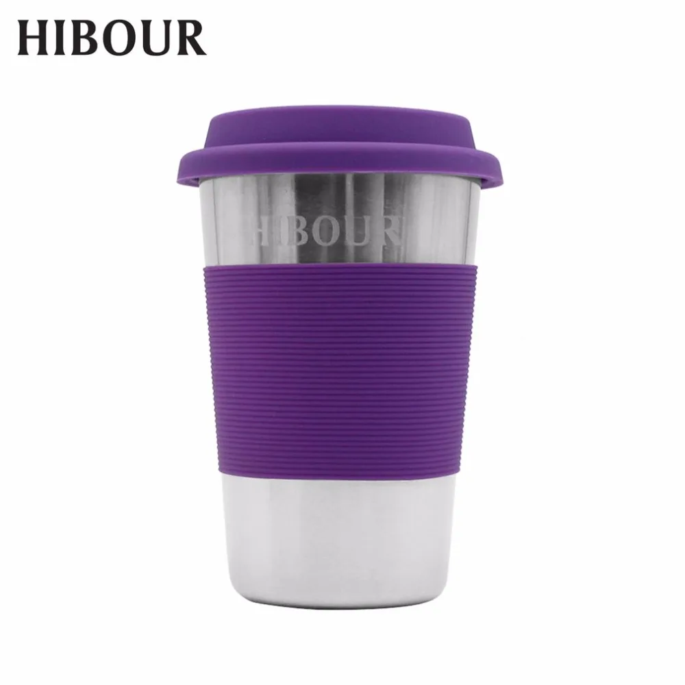 DWG 009 5 Bright Colors Stainless Steel Cups Drinking Coffee Milk Tea
