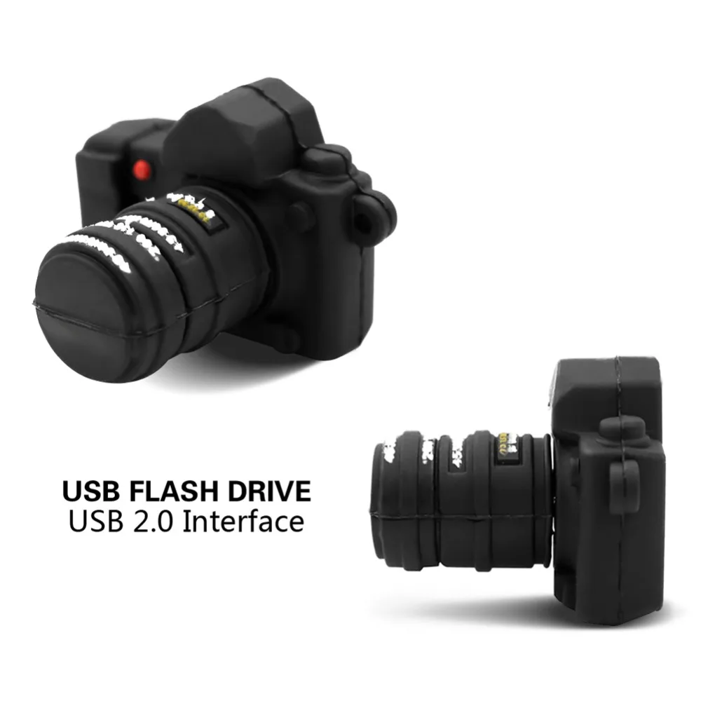 

usb flash drive pen drive USB 2.0 Flash pendrive 4GB 8GB 16GB 32GB Mini black camera Memory stick lovely U Disk with logo