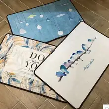 Nordic короткая плюшевая обувь в простом ковер воды Впитывающий Коврик кухонный коврик нескользящий для дома bay оконные коврики