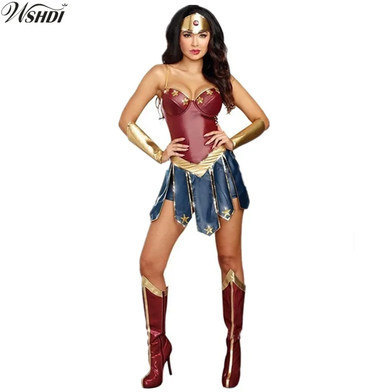 

Wonder Woman Costume Halloween Costume for Adult Custom Made Justice League Roman Gladiator Warrior Cosplay Fancy Dress