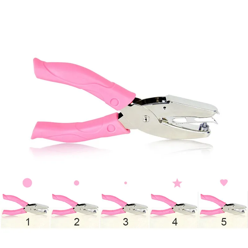 

InLoveArts DIY Handle Hole Puncher Loose-leaf Cutter Single Hole Puncher Card Cutter Scrapbooking Punch School Office Stationery