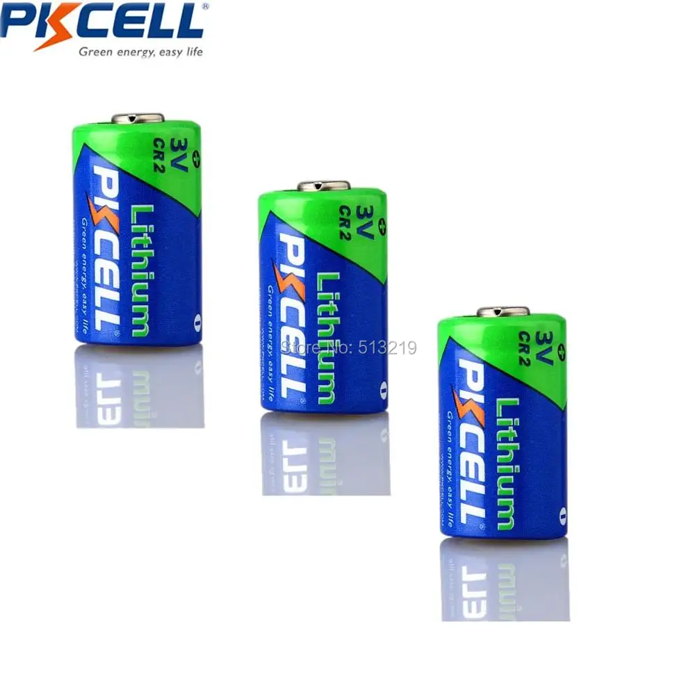 3 шт. * PKCELL CR2 15270 CR15H270 3В 850 мАч литиевая цилиндрическая батарея Li MonO2|battery indicator|battery