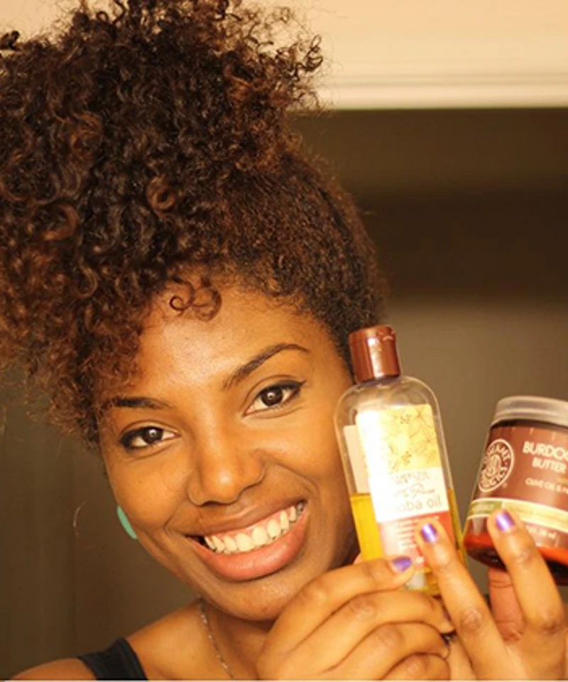 Hot Selling Afro Ponytail Brown Afro Puff Curly Drawstring