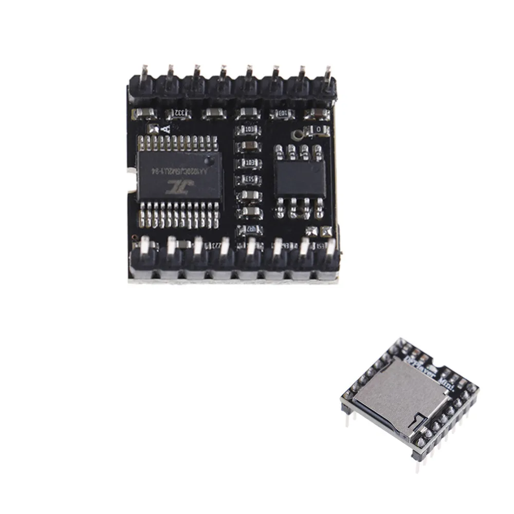 1PC NEW TF Card U Disk Mini Mp3 Player Wmv Audio Voice Module Df Player Instrument Parts Accessories