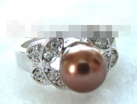

00577 round seashell pearls rings