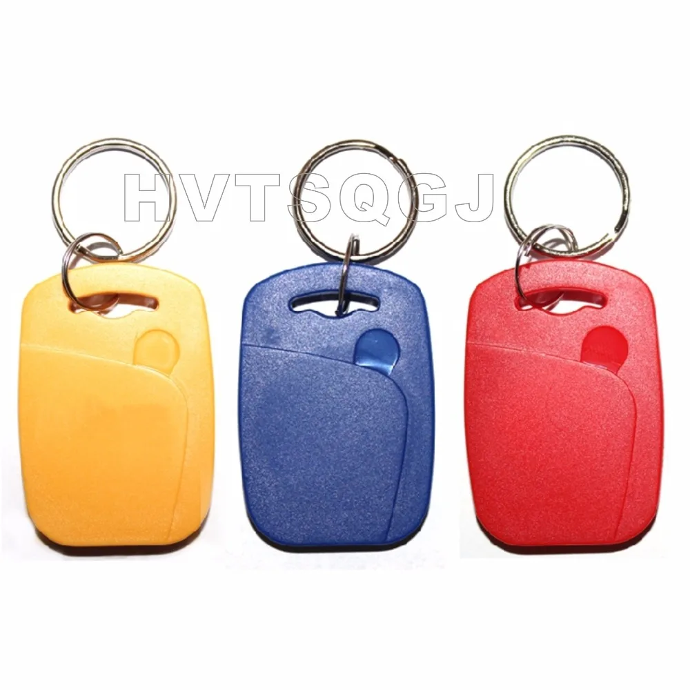 100 шт. 13 56 МГц и 125 кГц двухчастотный IC ID rfid брелок/брелок с брелком Бесплатная