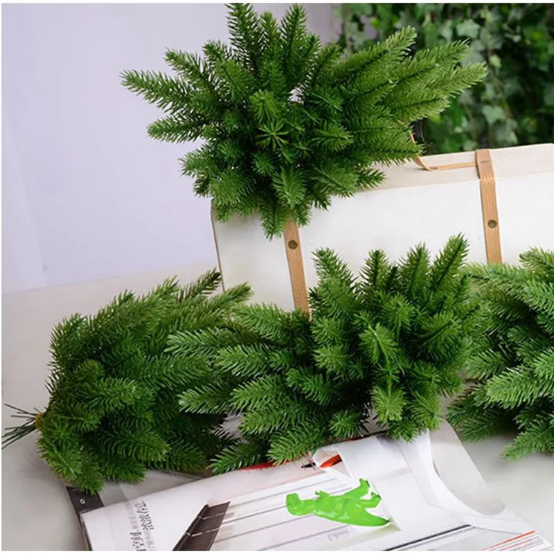 

10Pcs/set Artificial Flower False Plants Simulation Pine Needle Branches Christmas Party Decorations Shooting Props CLL9008