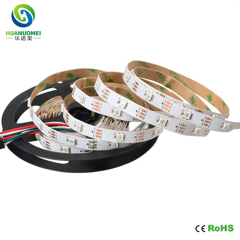 DC5V WS2812B цифровой SMD 5050 30 60 74 96 100 144 светодиодный s RGB полосы WS2812 WS2811 пикселей гибкие