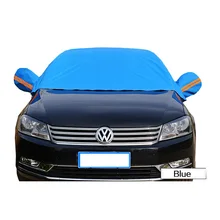 Medio Universal de Coche Cubre Estilo Lámina Impermeable Espesar Nieve Escudo Coche Sombrilla Anti-UV de Protección Nieve Cubiertas Para Automóviles