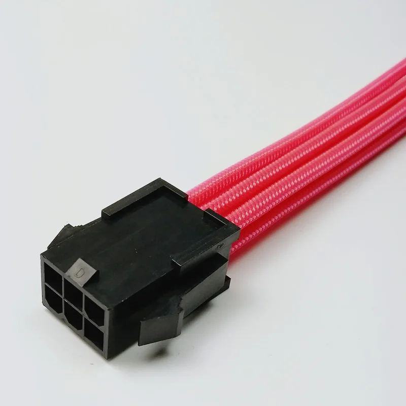 PCI-E_6Pin_Pink_sleeve_Extension_cable_2